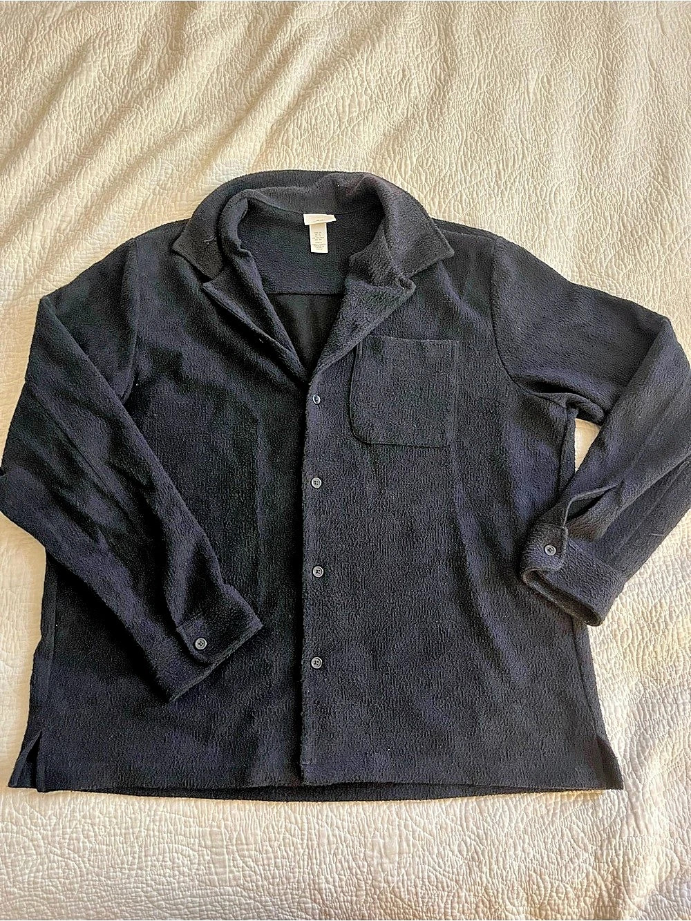 H&M Long Sleeve Shirt in Black Size XL Like New